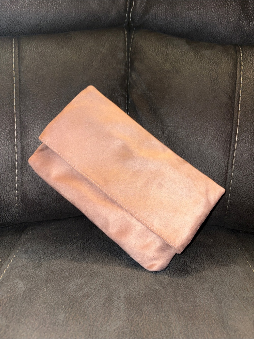 le chateau Rose Pink Fold-Over Clutch
